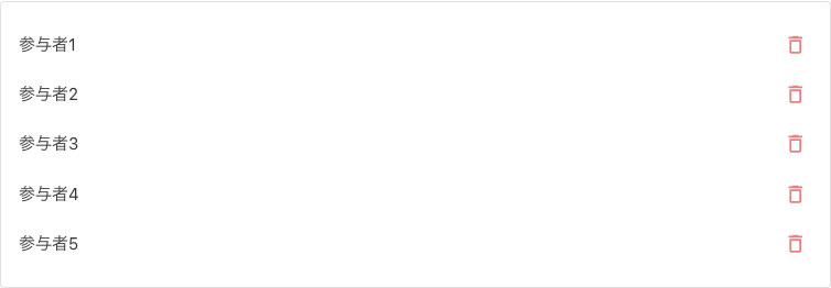 管理标签页中的参与者列表